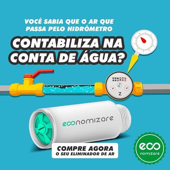 Redutor de Conta de Água ECONOMIZARE™ – Até 50% de Economia Garantida